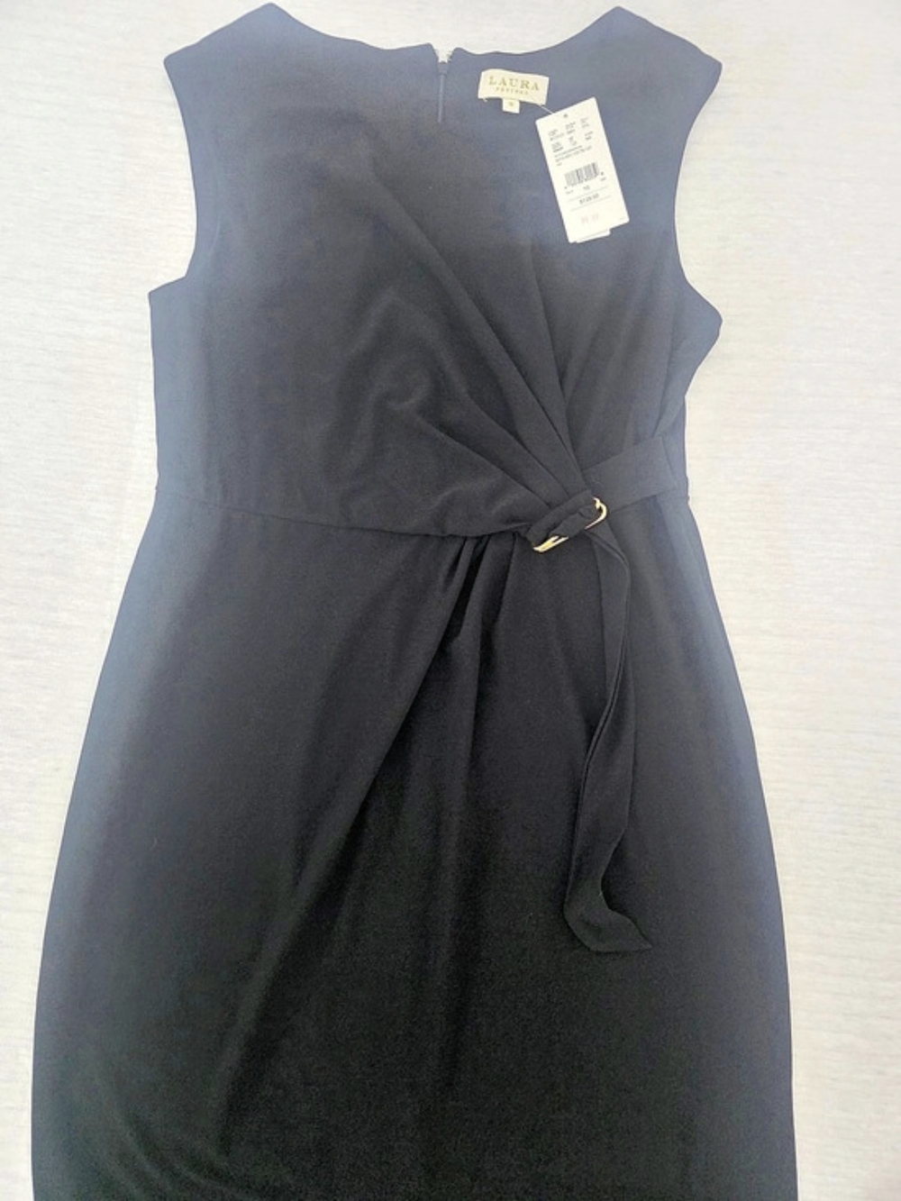 Laura Petites dress Black Mini Size 10 NWT